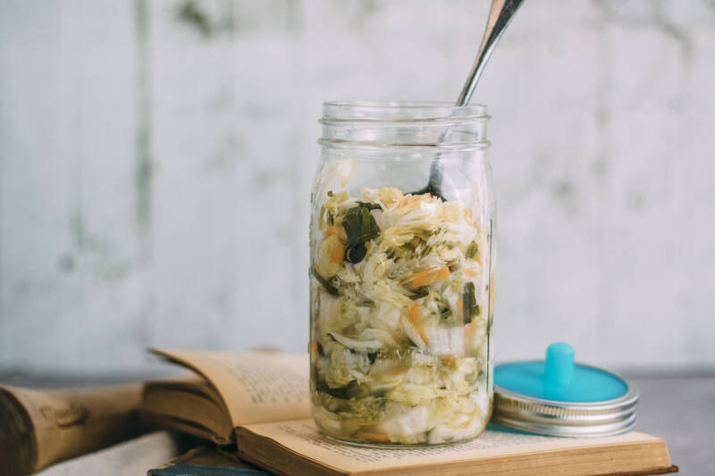Instrucciones de fermentación: Kimchi en un frasco