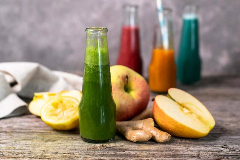 Tiro de jengibre verde