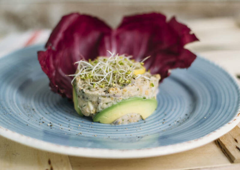 ensalada de atún vegana