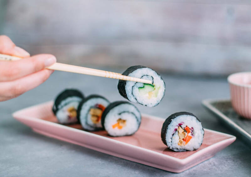 sushi receta vegetariana