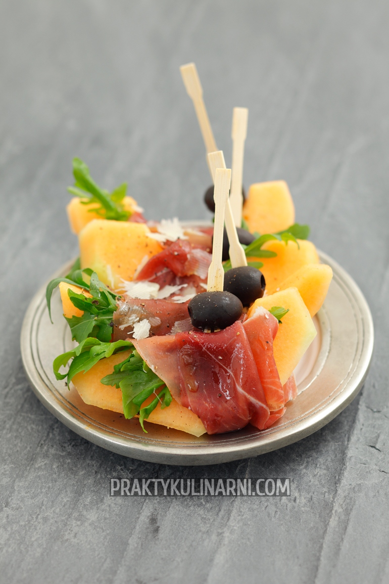 Melón con prosciutto Melón con prosciutto