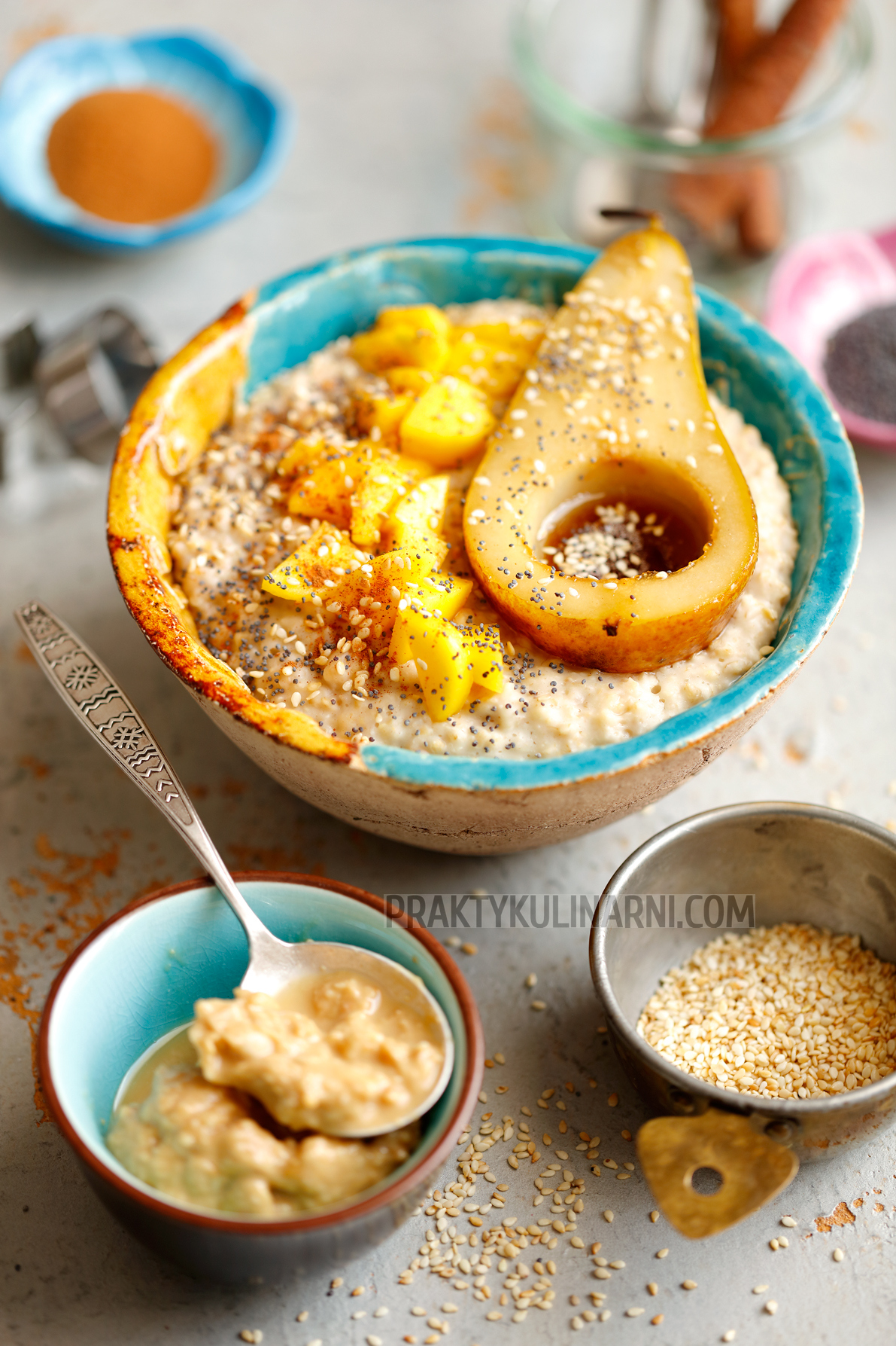 Avena con mantequilla de maní Avena con mantequilla de maní