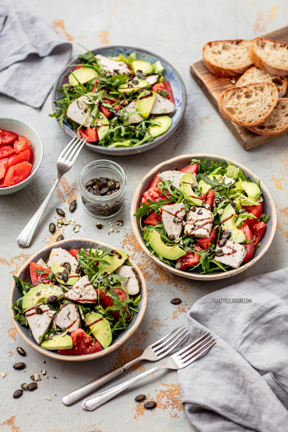 Ensalada de pavo asado