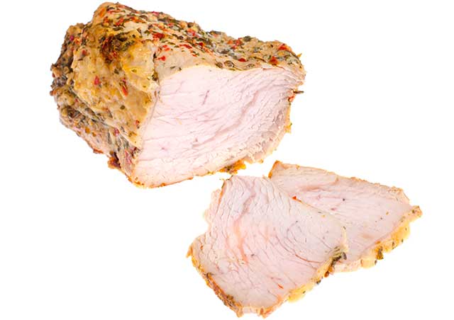 Pechuga De Pavo Asada Condimentada Con Especias.