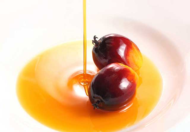 Aceite De Palma Roja Cerca De La Fruta De La Palma.